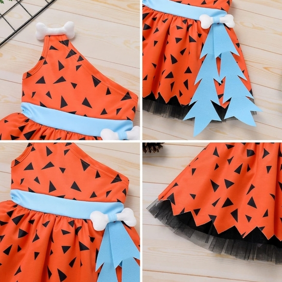 Toddler Girl Bam Bam Costume - Picture 6 of 7